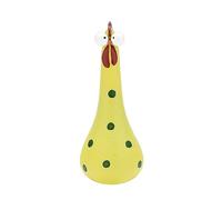 Silly Chicken Decor Statue, Big Eyed Chicken Resin Statue Garden Micro Landscape Statues Animal Ornament with Big Eyed Chicken Garden Ornaments for Home Garden Yard Art Decor(Yellow)