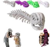 Silly Dino Plush Skeleton, Spinosaurus Plush Dino Outfit, Spinosaurus Costume, Spinosaurus Dino Outfit, Dinosaur Costume-3D Skeleton Design (Gray,Small 31")