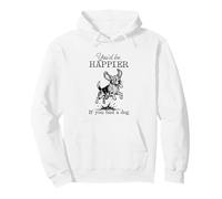 Silly Dirty Beagle Funny I'd Be Happier if you had a Dog Pullover Hoodie