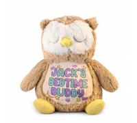 Silly Dog Designs - Bedtime Buddy Owl Soft Toy - Cute Comfort Plush for Children - Sleep Time Companion Teddy - Personalised Option (Personalised Version)