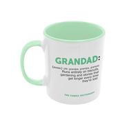 Silly Dog Designs - Family Dictionary Mug - Funny Family Definition Coffee Mug - Personalised Style Typography Gift - Ceramic 11oz Mug - Mum Dad Brother Sister Aunt Uncle Grandma Grandad (Grandad)