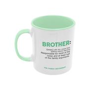 Silly Dog Designs - Family Dictionary Mug - Funny Family Definition Coffee Mug - Personalised Style Typography Gift - Ceramic 11oz Mug - Mum Dad Brother Sister Aunt Uncle Grandma Grandad (Brother)