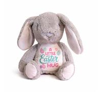 Silly Dog Designs - Little Easter Hugs Plush Collection - Soft Bunny & Friends Teddy - Easter Gift Plush Toy - Super Soft Cuddly Character - 21cm Sitting - Includes Fabric Gift Bag (Grey Bunny)