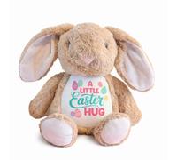 Silly Dog Designs - Little Easter Hugs Plush Collection - Soft Bunny & Friends Teddy - Easter Gift Plush Toy - Super Soft Cuddly Character - 21cm Sitting - Includes Fabric Gift Bag (Brown Bunny)