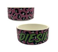 Silly Dog Designs - Set of 2, Personalised Pet Bowl with Custom Name - Ceramic Dog or Cat Food Bowl - Choice of 3 Colours - Custom Pet Feeding Dish for Dogs & Cats (2, Pink)