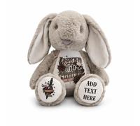 Silly Dog Designs - Tattoo Bunny Plush - Personalised or Standard - Alternative Gift for Tattoo Lovers - Soft Rebel Bunny (Multiple Designs) (Inked & Proud - Personalised)