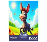 Silly Donkey Jigsaw Puzzles for Adults Gifts 1000 Pieces Fun Challenging Home Decoration Brainteasing Lovely Animals Jigsaw Puzzle for Women Men Adult 70x50cm/1000pcs