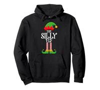 Silly Elf Christmas Family Matching Funny Love Elf Xmas Pullover Hoodie
