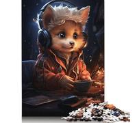 Silly Gaming Fox Puzzle Jigsaw Creative Puzzles For Grown Ups 1000 Piece Jigsaw Puzzles For Adults And Teenagers Jigsaw Puzzle Educational Toys Gift 38x26cm/1000pcs