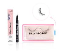 Silly George LinerBond Lash System | SuperNatural Series Starter Kit with LinerBond Adhesive Eyeliner and 1 set of SuperNatural Lash Series, Natural Look (Cassiopeia, LinerBond Black)
