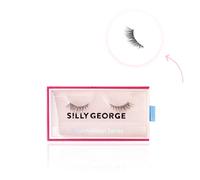 Silly George SuperNatural False Eyelashes - Waterproof & Reusable Natural Eyelashes | Cluster Lashes with Clear & Flexible Band | Thick, Fluffy, Comfortable & Lightweight (Luna)