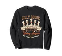 Silly Goose Baking Brigade Mix Knead Bake Repeat Funny Geese Sweatshirt