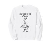 Silly Goose Chef Cook on the Loose Funny Cute Graphic Sweatshirt