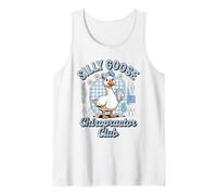 Silly Goose Chiropractor Club Funny Spine Humor Tank Top
