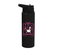 Silly Goose Coquette Breast Cancer Awareness Stainless Steel Insulated Water Bottle
