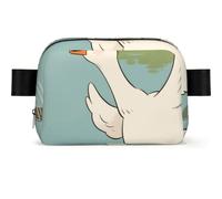 Silly Goose Fanny Pack Crossbody Waist Bag Pack Waterproof Mini Belt Bag Bum Hip Bag for Men Women, Silly Goose, One Size