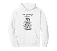Silly Goose Gardener on the Loose Funny Cute Graphic Pullover Hoodie