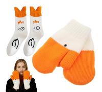 Silly Goose Gloves Feature A Unique Goose Shaped Design A Warm Lining Comfortable Animal Gloves and A Pair Of Fun Socks Perfect for Outdoor Activities Running Cycling and Everyday Warmth