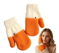 Silly Goose Gloves, Handmade Funny Knit Animal Gloves With Thermal Soft Lining, Cute Goose Mittens Gift for Women