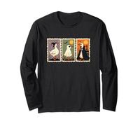 Silly Goose Halloween Duck Stamps Witch Ghost Cape Long Sleeve T-Shirt