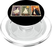 Silly Goose Halloween Duck Stamps Witch Ghost Cape PopSockets PopGrip for MagSafe