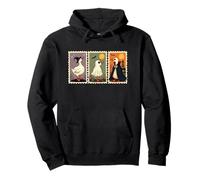 Silly Goose Halloween Duck Stamps Witch Ghost Cape Pullover Hoodie