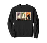Silly Goose Halloween Duck Stamps Witch Ghost Cape Sweatshirt