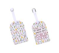 Silly Goose Inspired Purse Info Tag Geese Meme Gift Goose Bumps Gift Sorry I Can’t I Have to Dress My Porch Goose Luggage Tag, Porchgoosetag-us