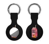 Silly Goose Juice Compatible with Airtag GPS Cases 1PCS | Holder Protector Anti-Scratch Portable Accessory with Keychain