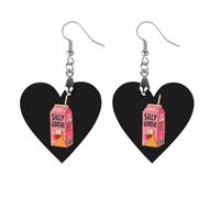 Silly Goose Juice Cute Wooden Earrings for Women Dangling