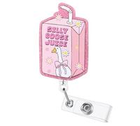 Silly Goose Juice Funny Nurse Badge Reel, Cute Medical Retractable ID Badge Holder, Name Tag Badge Clip for RN LPN CNA Pediatrics ICU ER Clinics Nutrition & Dietetics Nursing Student Doctor Healthcare