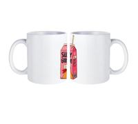 Silly Goose Juice White Coffee Mug with Handle Ceramic | Art Coffee Cups Hot Chocolate Cup Xmas Holiday Birthday