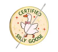 Silly Goose Magnet Needle Minder, Funny Cross Magnetic Needle Minder Pin Case Holder Keeper for Sewing Embroidery Needlework Crochet Gift Accessories