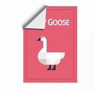 Silly Goose Modern Unframed Wall Art Print A1 (84.1×59.4cm), Wall Decor for Living Room, Bedroom, Office & Home, Art Gift