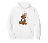 Silly Goose Not A Hugger Capybara Hug Funny Sarcastic Humor Pullover Hoodie