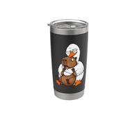 Silly Goose Not A Hugger Capybara Hug Funny Sarcastic Humor Stainless Steel Insulated Tumbler