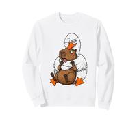 Silly Goose Not A Hugger Capybara Hug Funny Sarcastic Humor Sweatshirt