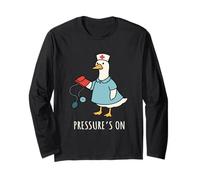 Silly Goose Nurse Practitioner Squad Funny Blood Lab Long Sleeve T-Shirt