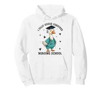 Silly Goose Nursing School Graduate Funny I Survived Pullover Hoodie
