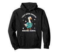 Silly Goose Nursing School Survivor I Survived Nursing Pullover Hoodie