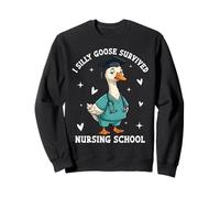 Silly Goose Nursing School Survivor I Survived Nursing Sweatshirt