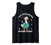 Silly Goose Nursing School Survivor I Survived Nursing Tank Top