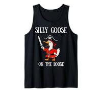 Silly Goose On The Loose Funny Pirate Crew Costume Kids Boys Tank Top
