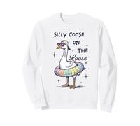 Silly Goose On The Loose Funny Summer Bird Sweatshirt