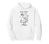 Silly Goose On The Loose Funny Summer Vacation Pullover Hoodie