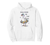 Silly Goose On The Loose Funny Summer Vacation Pullover Hoodie