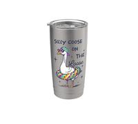 Silly Goose On The Loose Funny Summer Vacation Stainless Steel Insulated Tumbler