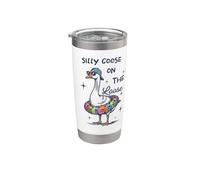 Silly Goose On The Loose Funny Summer Vacation Stainless Steel Insulated Tumbler