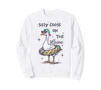 Silly Goose On The Loose Funny Summer Vacation Sweatshirt