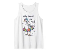 Silly Goose On The Loose Funny Summer Vacation Tank Top